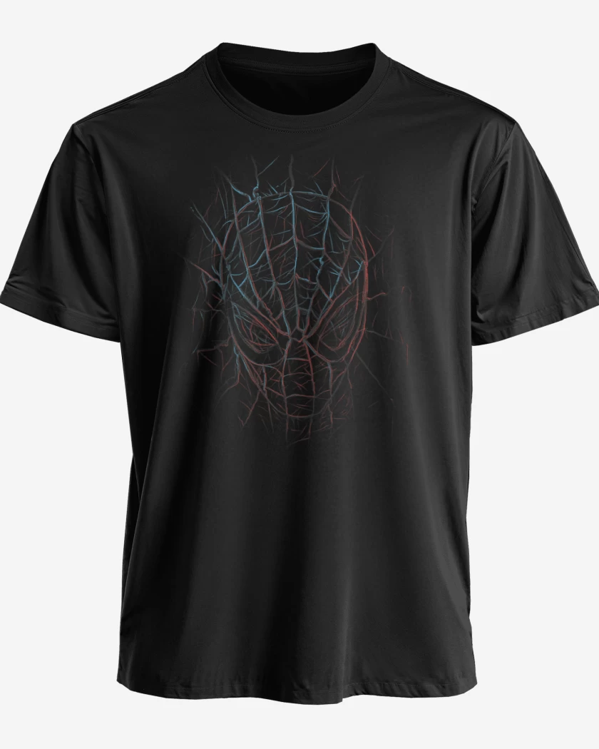 Polera premium Negro de spider 2