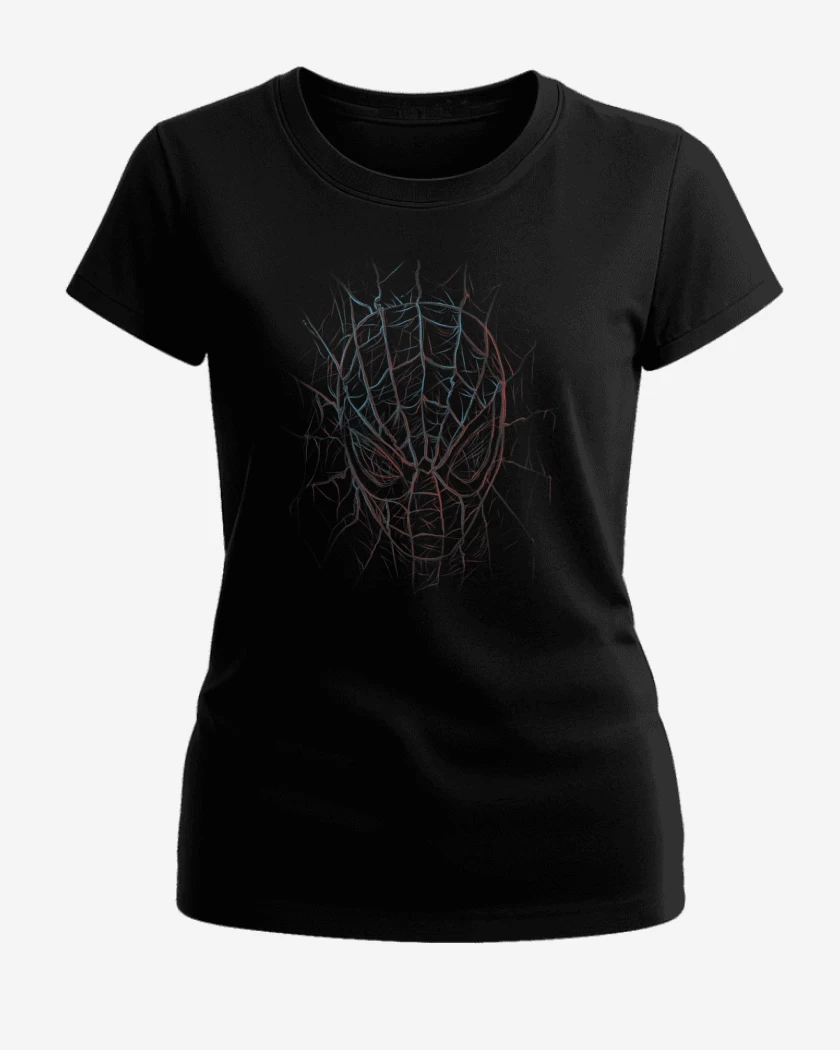 Polera de Mujer Negro de spider 2