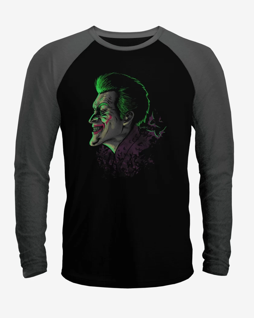 Polera Raglan Negro / Negro Heather de Comodin