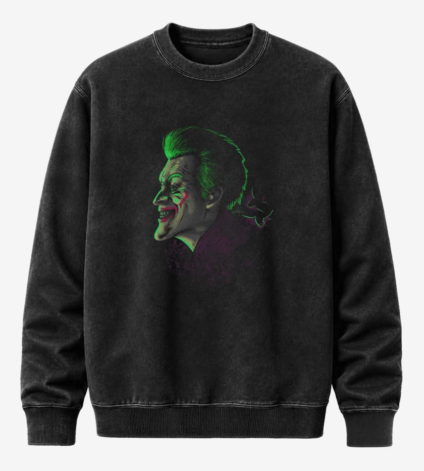 Poleron Polo Acid Wash Negro de Comodin