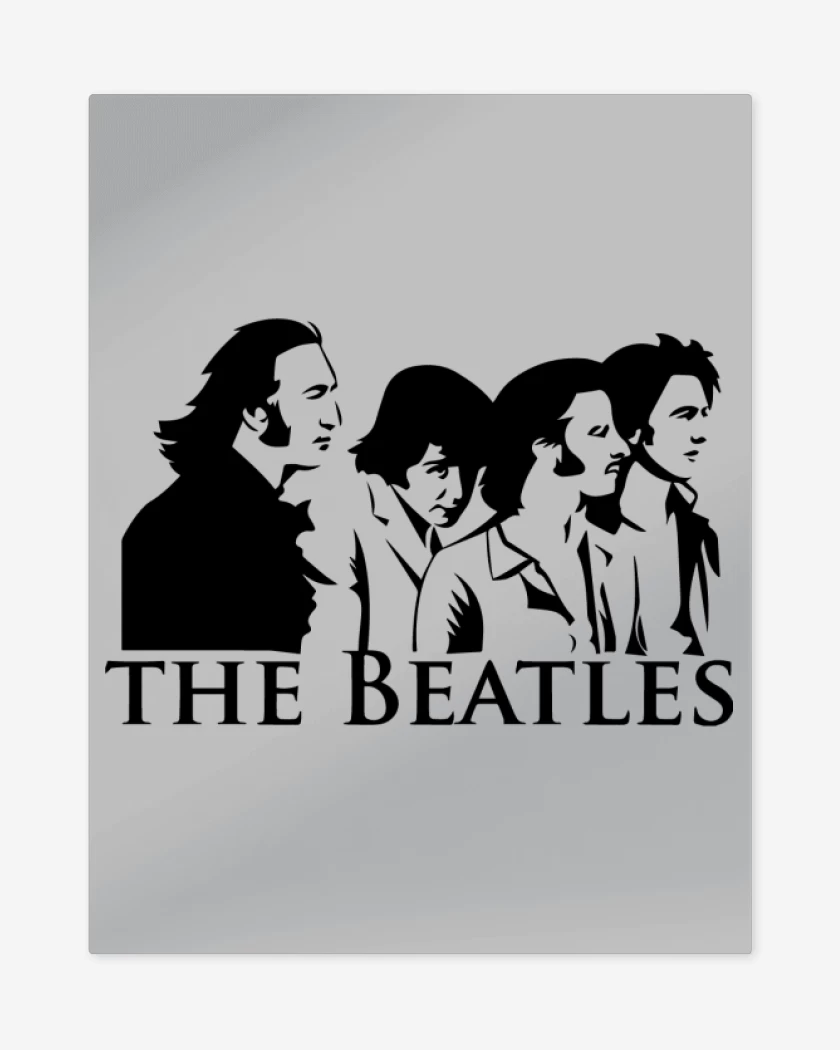 Print metalico Gris Melange de The Beatles V2