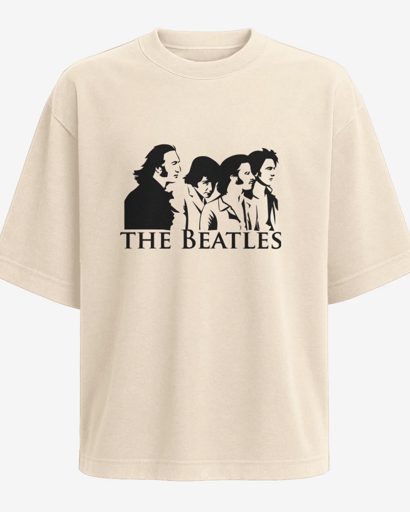 Polera Oversize Beige de The Beatles V2