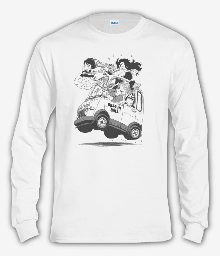 Polera manga larga Blanco de Dragon ball 1
