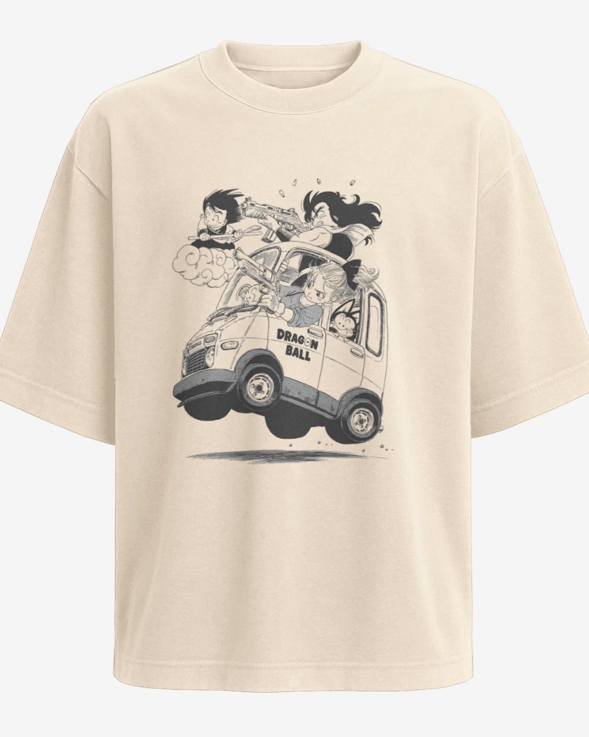 Polera Oversize Beige de Dragon ball 1