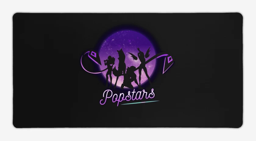 Mouse pad Gamer Negro de Popstar