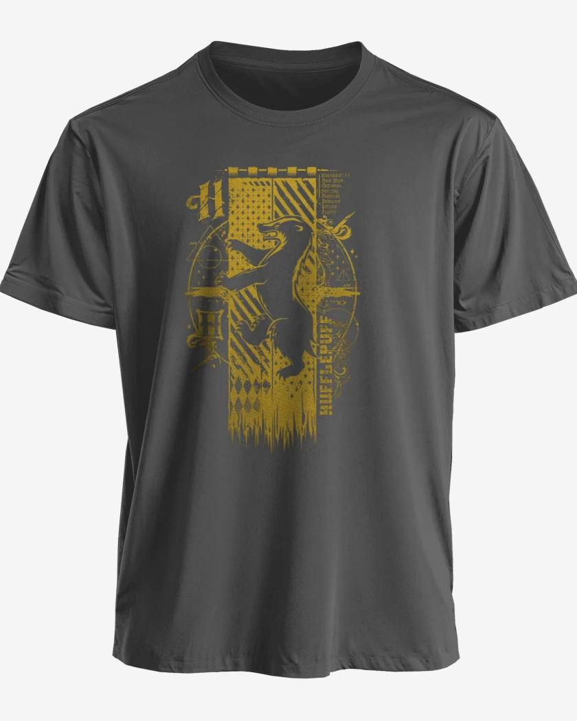 Polera escudo hufflepuff