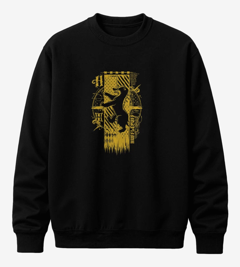 Poleron polo escudo hufflepuff