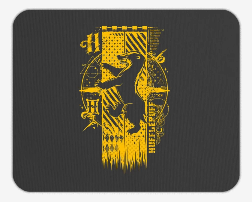 Mousepad escudo hufflepuff