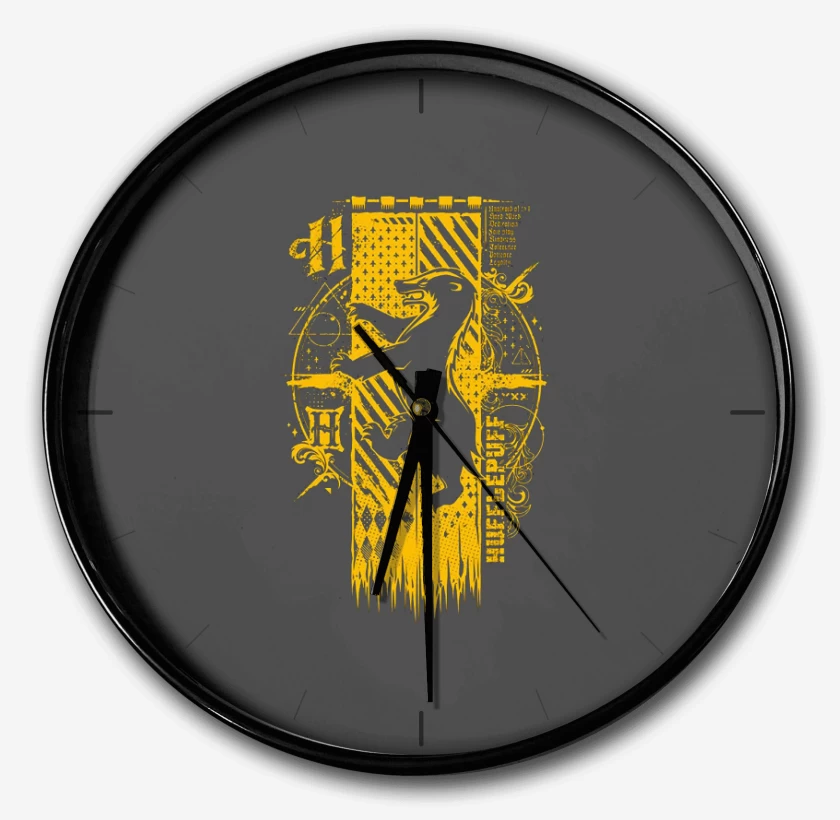 Reloj Carbon de escudo hufflepuff