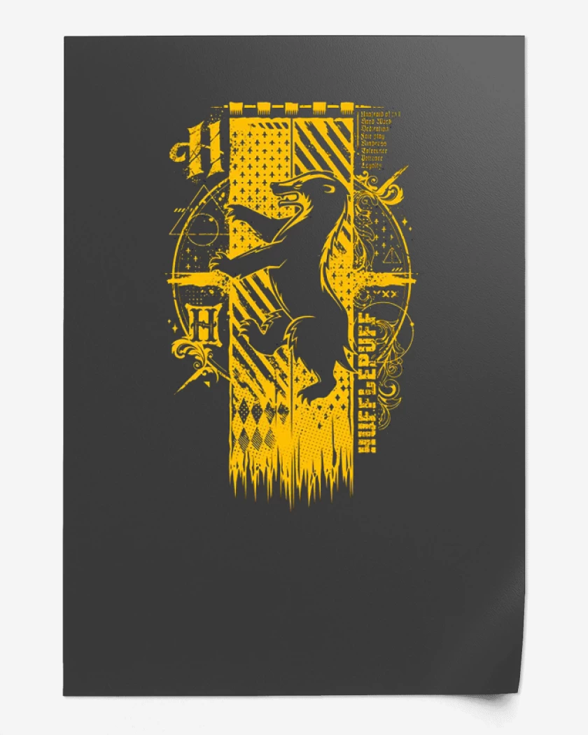 Print escudo hufflepuff