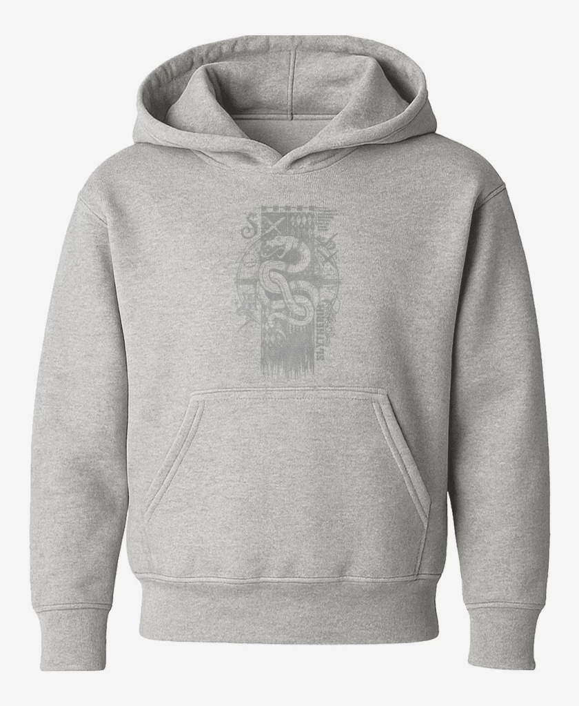 Poleron de niño Gris Melange de Escudo slythering