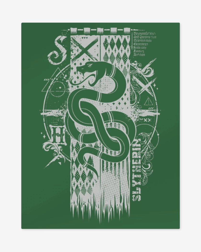 Print metalico Verde jade de Escudo slythering