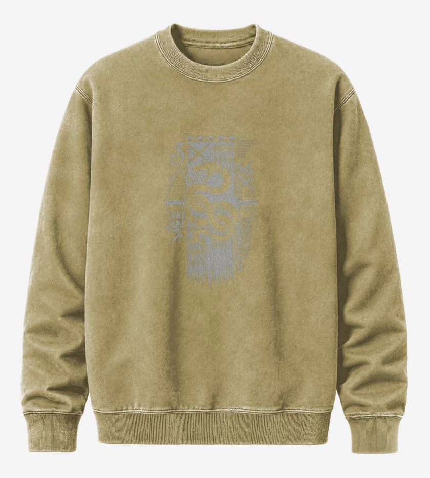 Poleron Polo Acid Wash Beige de Escudo slythering