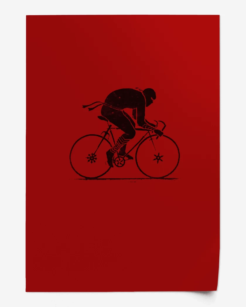 Print Rojo de Ninja cletero 