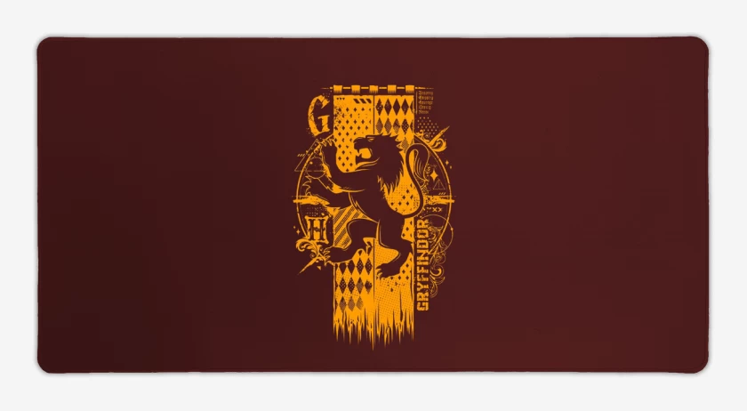 Mouse pad Gamer Escudo griffiyndor 