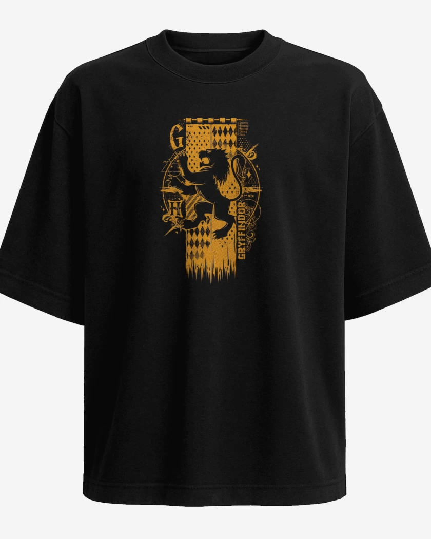 Polera Oversize Escudo griffiyndor 