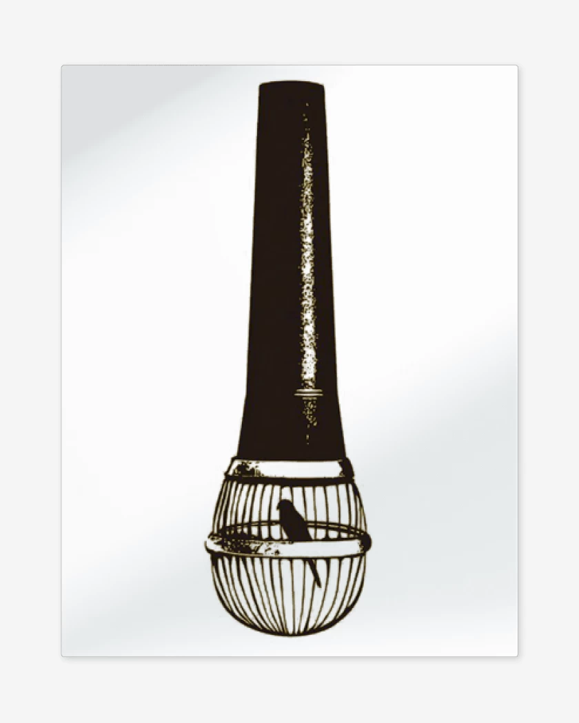 Print metalico Blanco de Freedom Speech