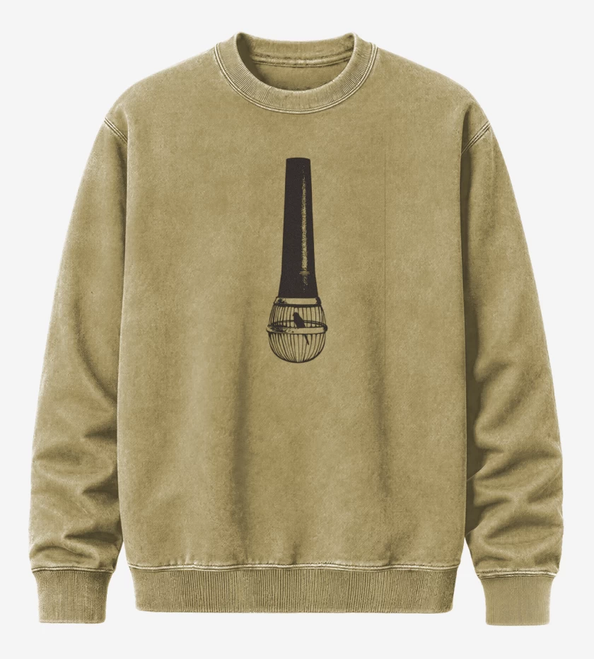 Poleron Polo Acid Wash Beige de Freedom Speech