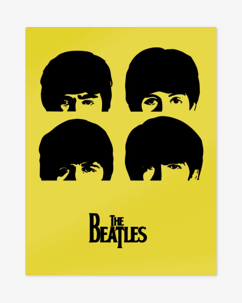 Print metalico The Beatles - A hard days night