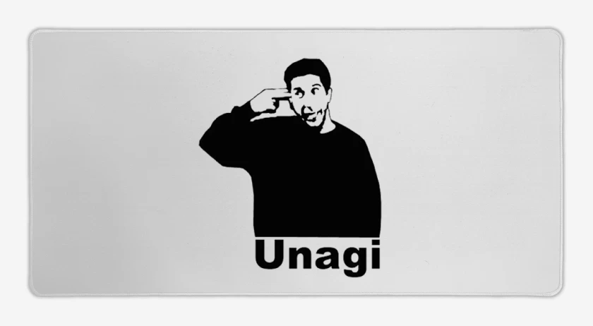 Mouse pad Gamer Blanco de Unagi friends