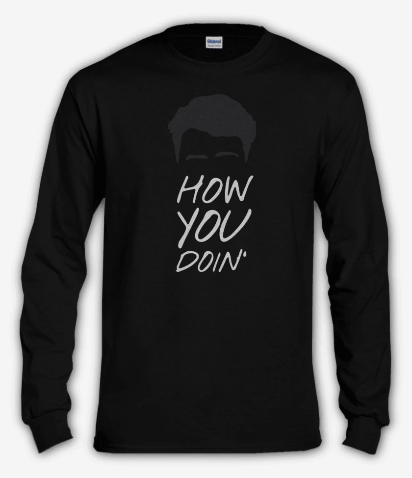 Polera manga larga Negro de How you doin