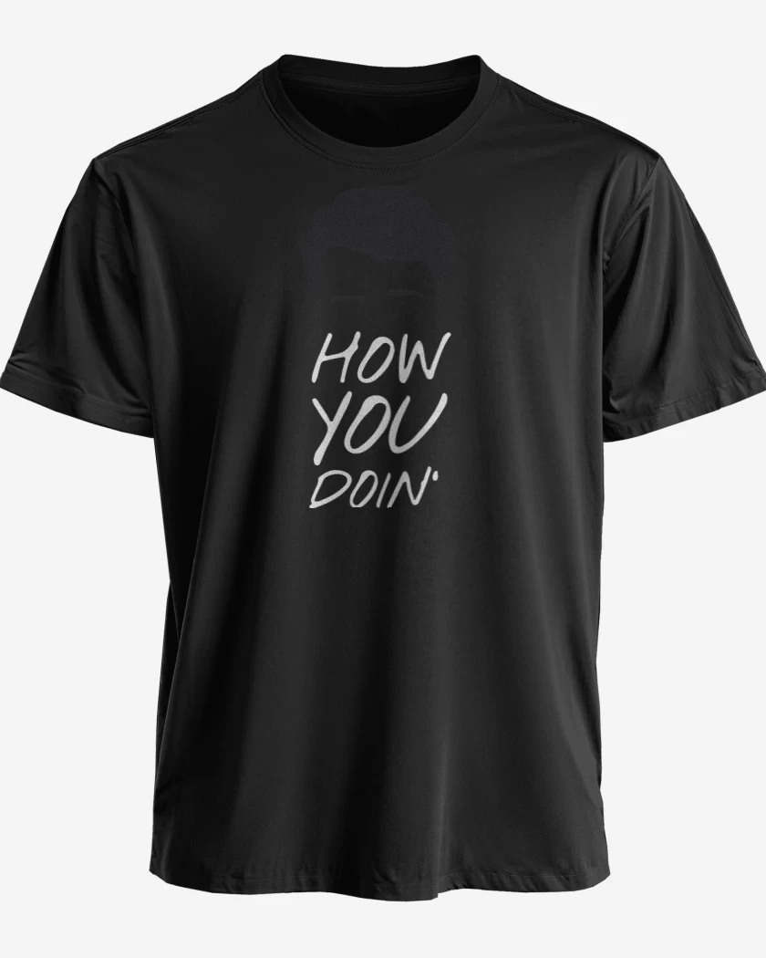 Polera premium Negro de How you doin