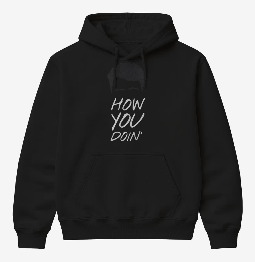 Poleron Canguro básico Negro de How you doin