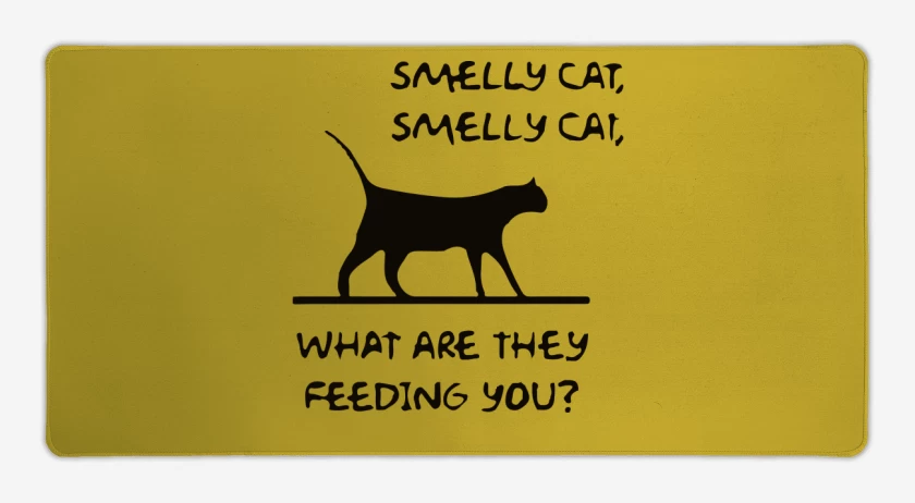 Mouse pad Gamer Amarillo de Smelly cat