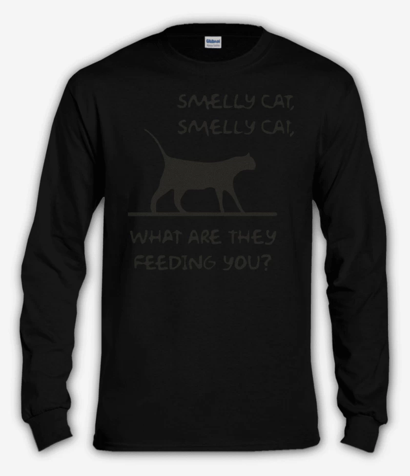 Polera manga larga Negro de Smelly cat