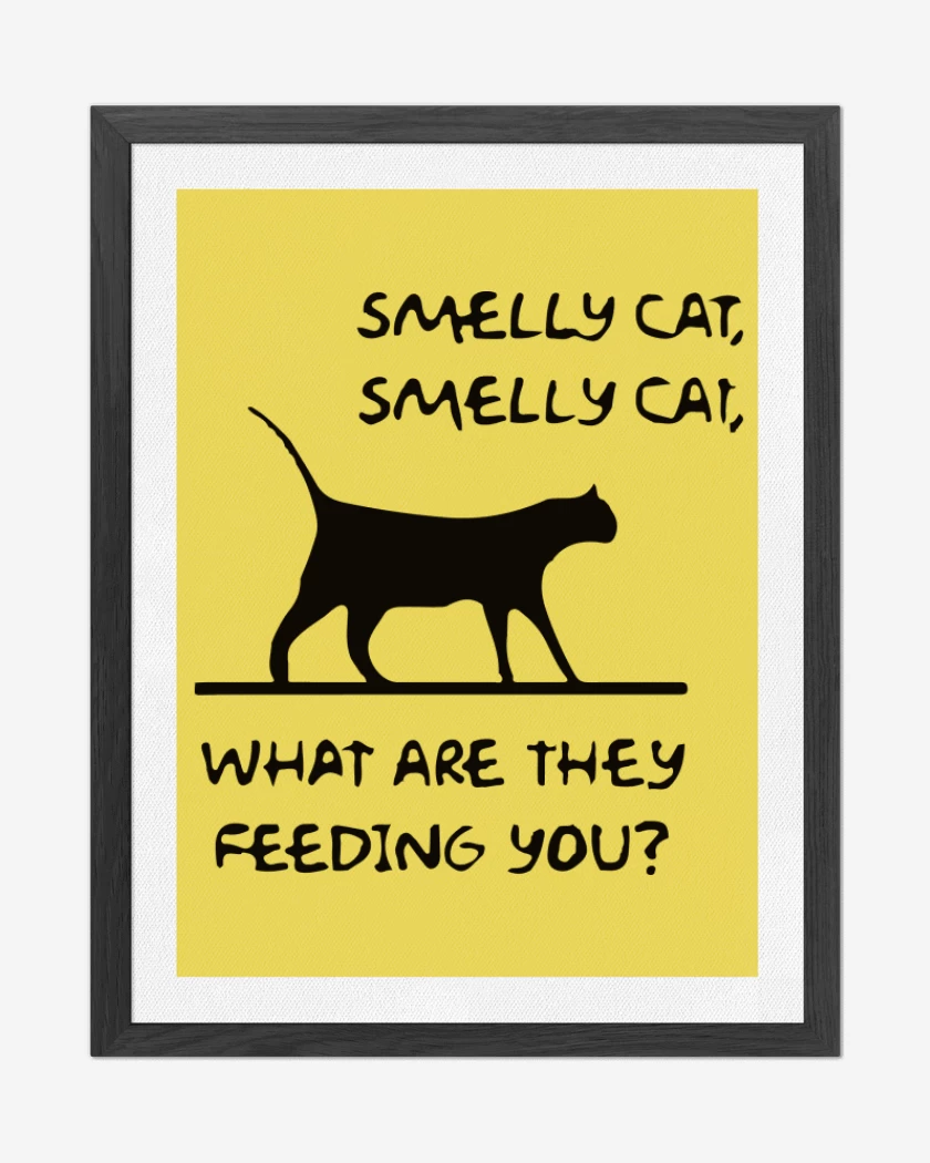 Cuadro decorativo Amarillo de Smelly cat