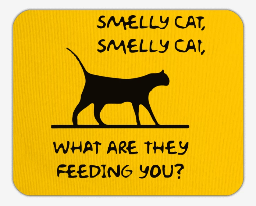 Mousepad Smelly cat