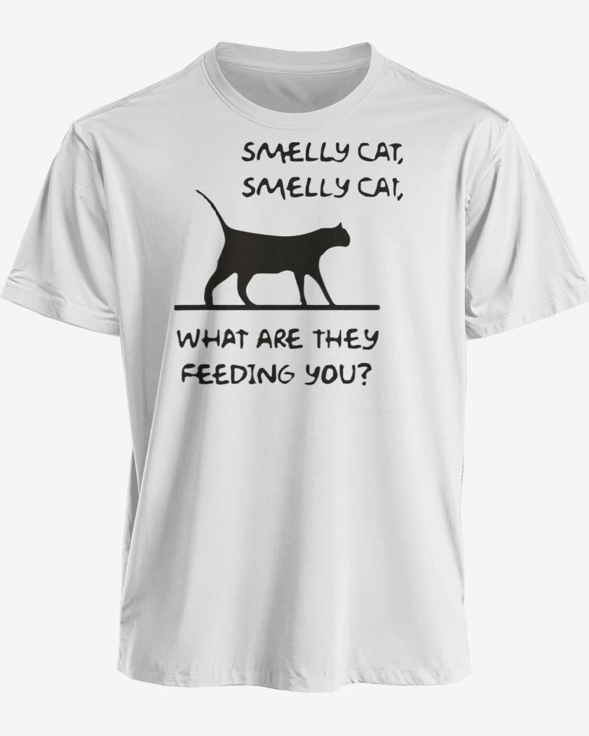 Polera premium Blanco de Smelly cat