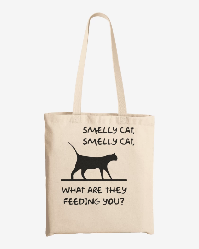 Totebag Blanco de Smelly cat