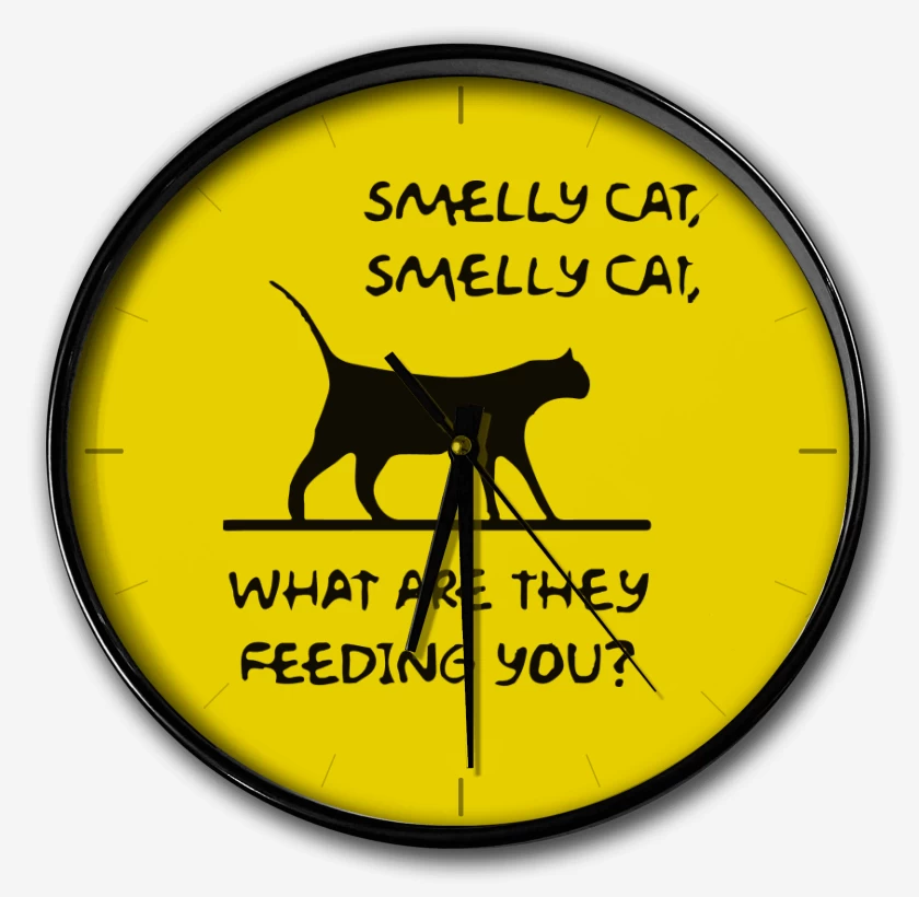 Reloj Amarillo de Smelly cat