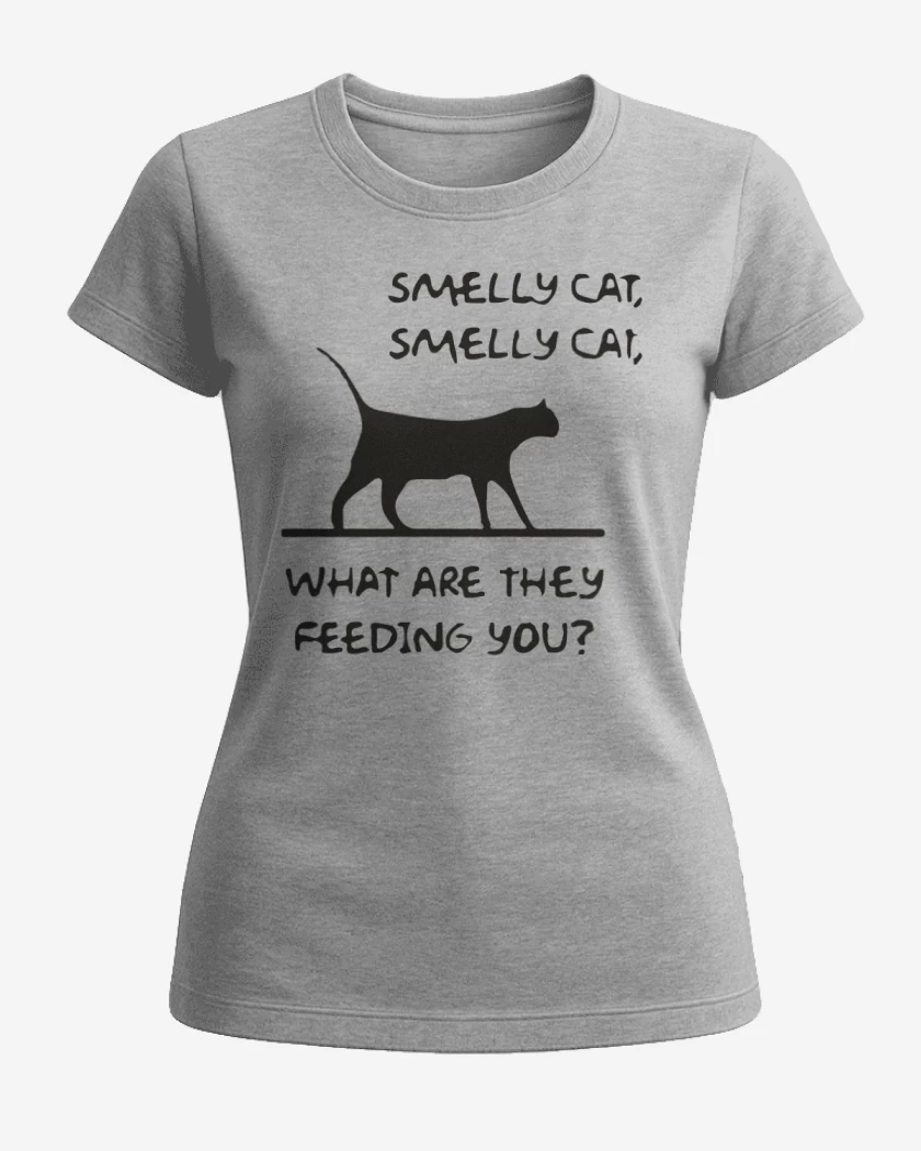 Polera de Mujer Gris Melange de Smelly cat