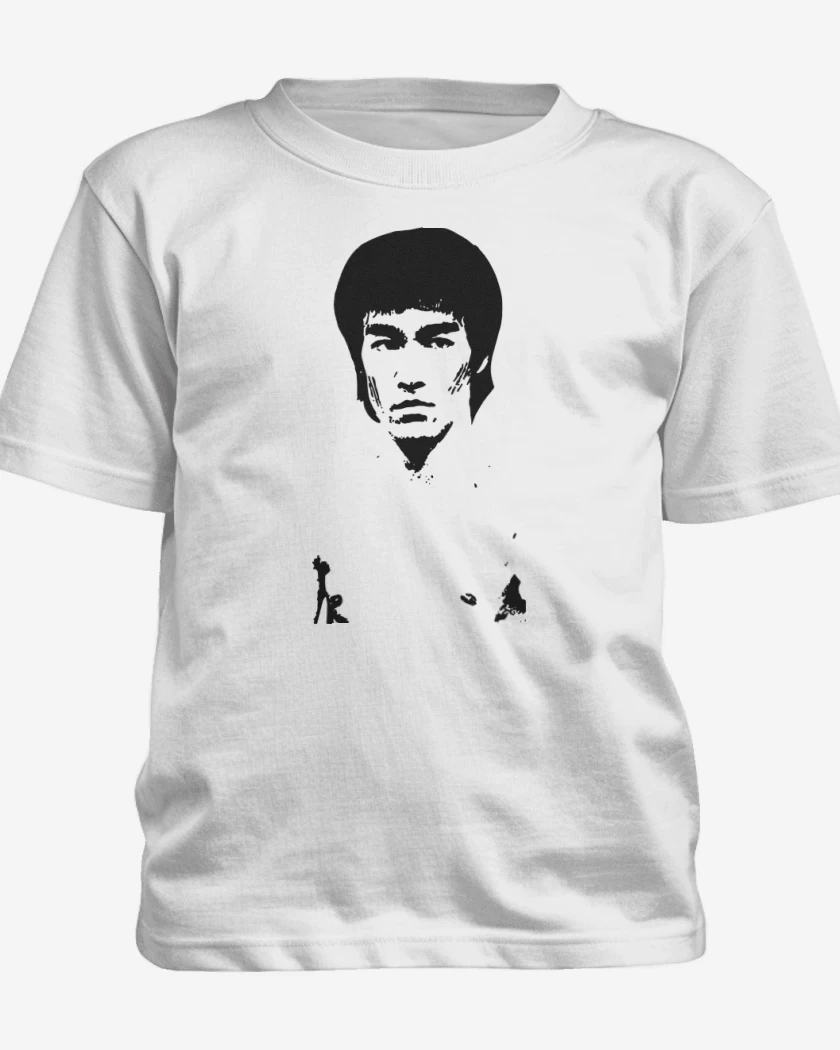 Polera de niño Blanco de Bruce Lee