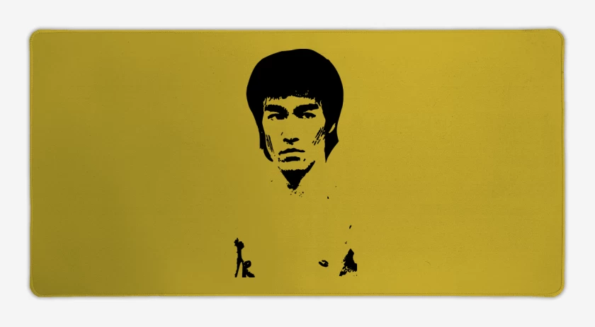 Mouse pad Gamer Amarillo de Bruce Lee