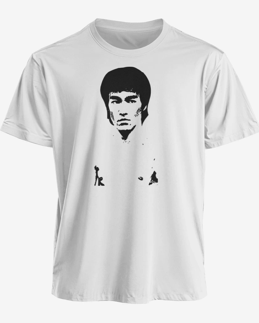 Polera premium Blanco de Bruce Lee