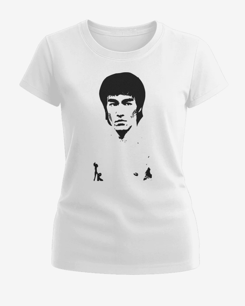 Polera de Mujer Blanco de Bruce Lee