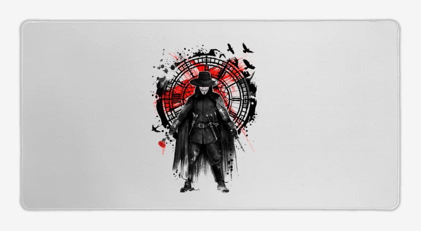 Mouse pad Gamer Blanco de V for Vendetta 2