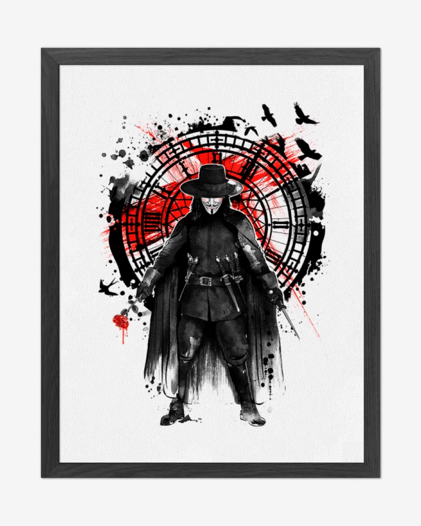 Cuadro decorativo Blanco de V for Vendetta 2