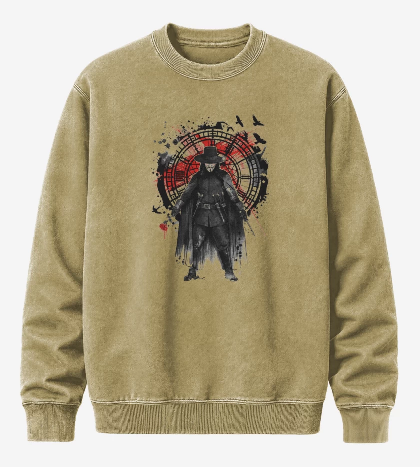 Poleron Polo Acid Wash Beige de V for Vendetta 2