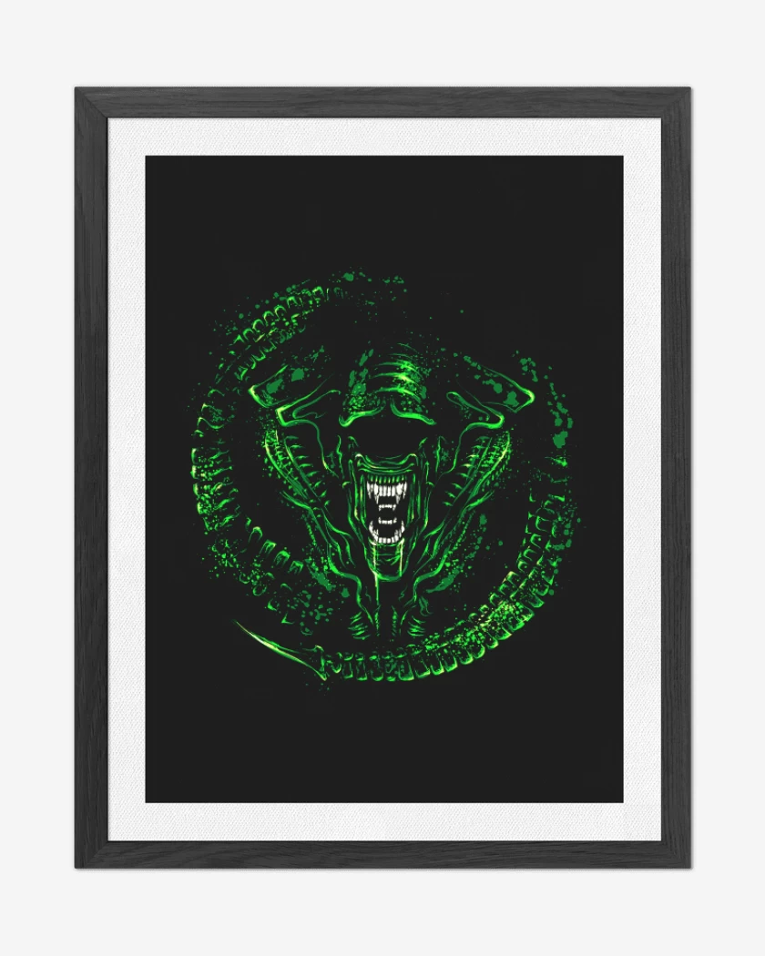 Cuadro decorativo Negro de Alien 3
