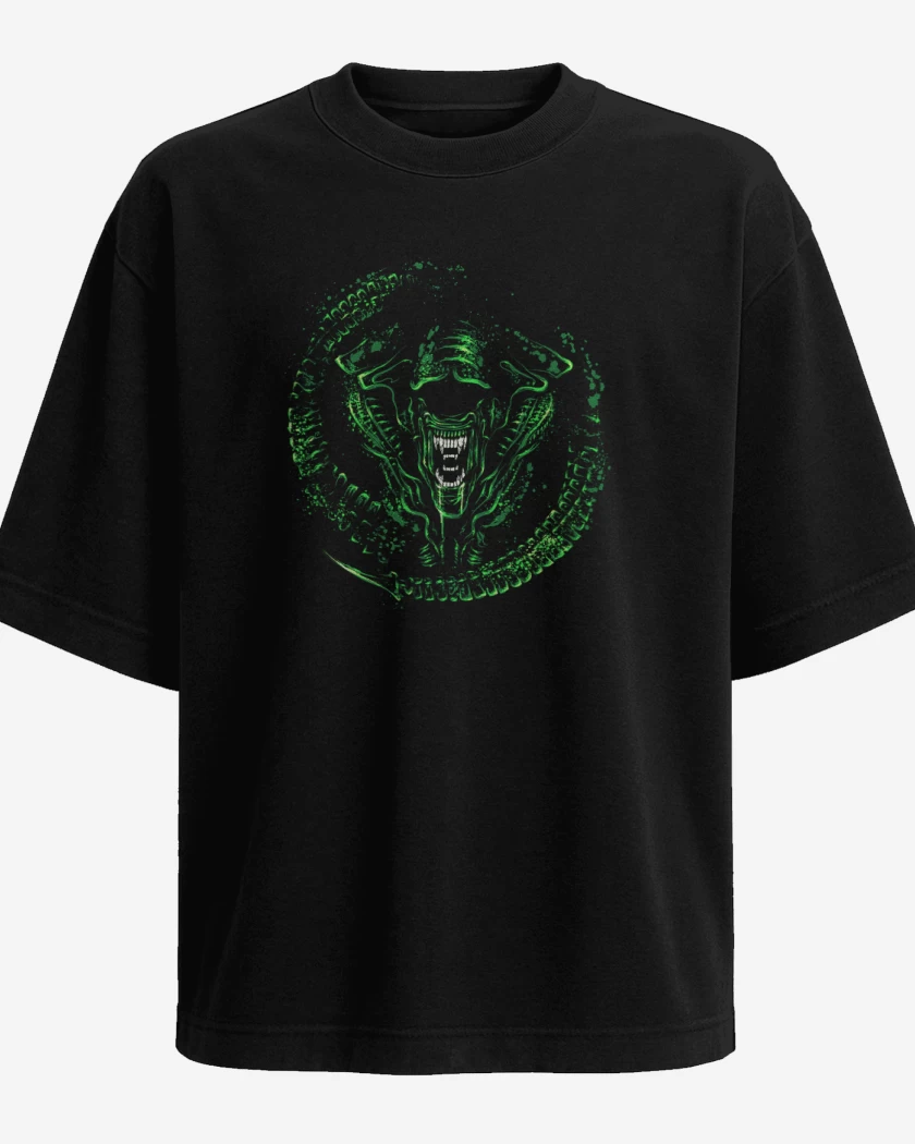 Polera Oversize Negro de Alien 3