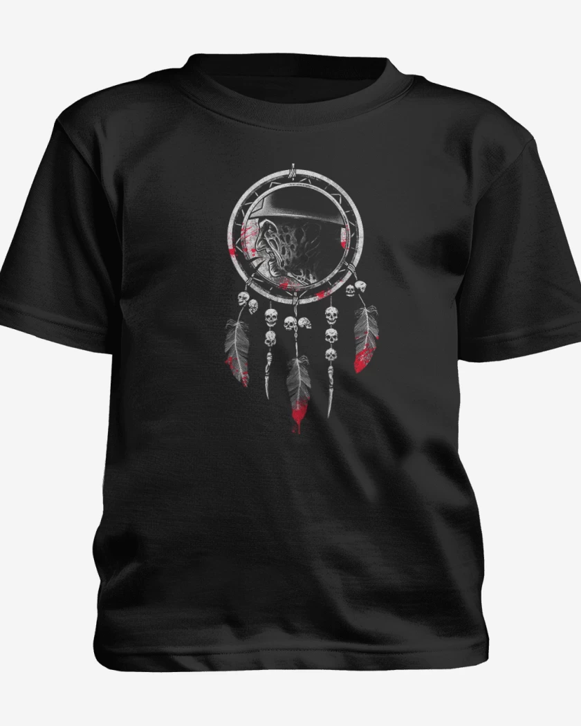 Polera de niño Negro de freddy atrapador de sueños