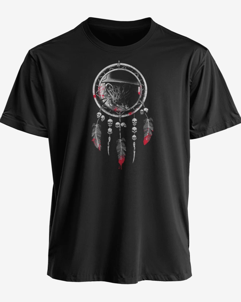 Polera premium Negro de freddy atrapador de sueños