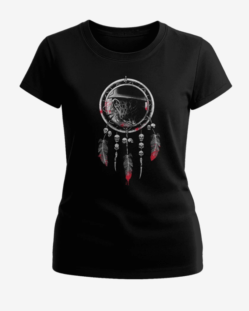 Polera de Mujer Negro de freddy atrapador de sueños