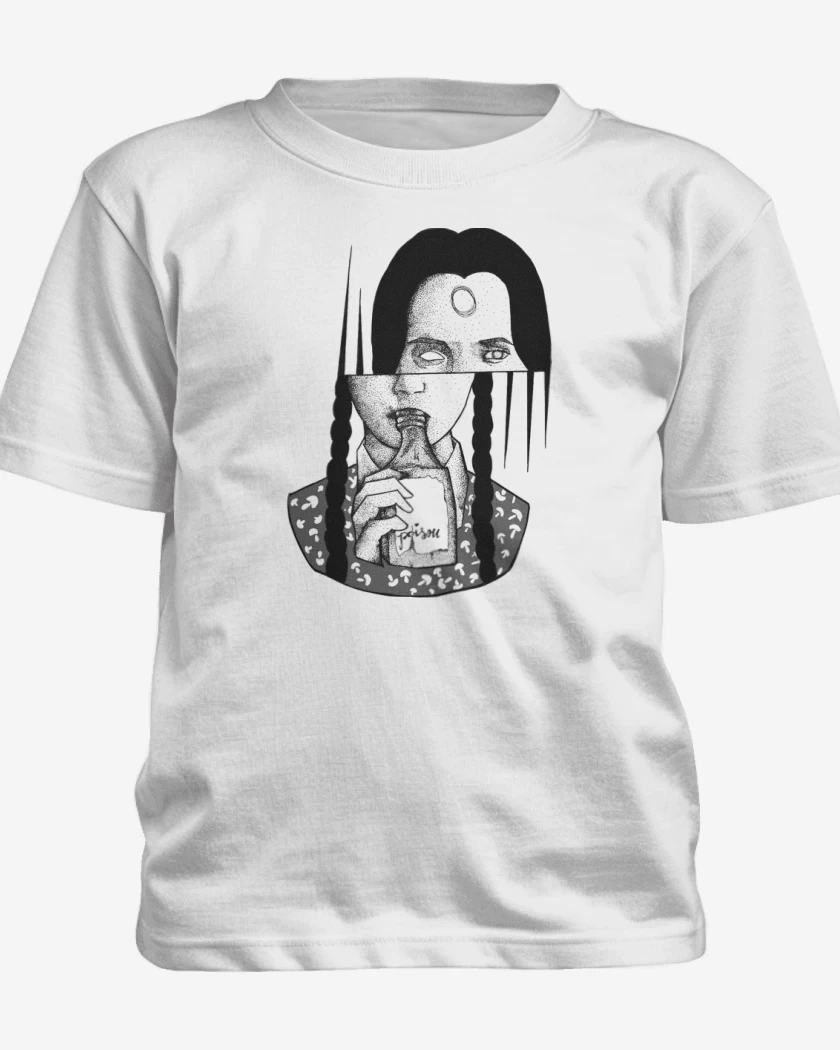 Polera de niño Blanco de merlina 2