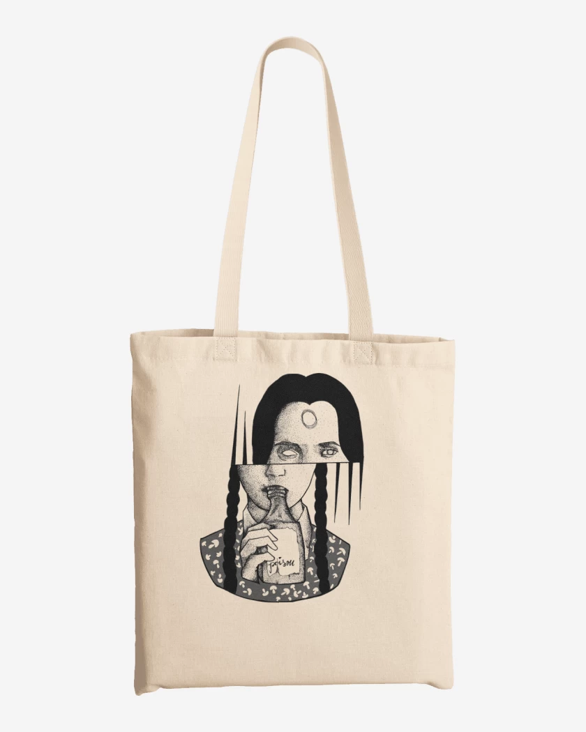 Totebag Blanco de merlina 2