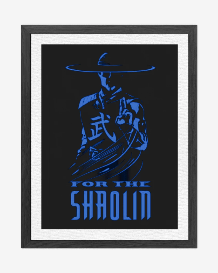 Cuadro decorativo Negro de Kung lao
